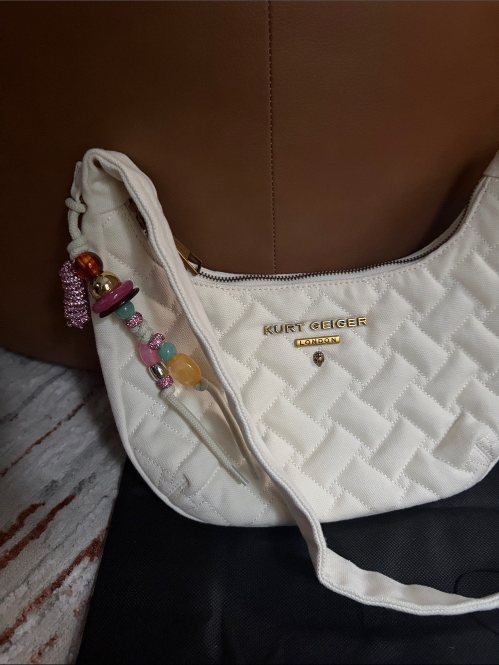 Kurt Geiger white angel hobo shoulder bag new with tags - Picture 2 of 6